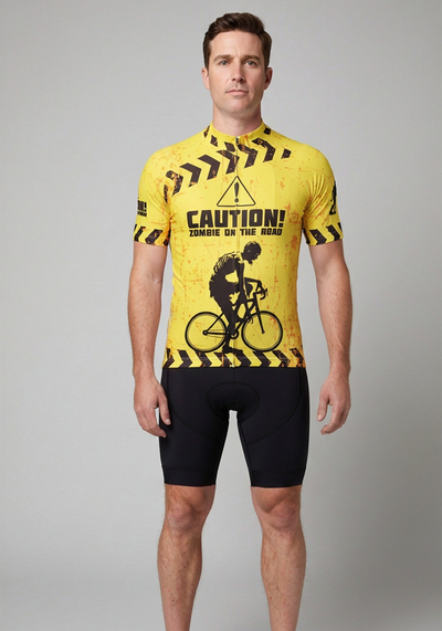 Men's Zombies Short Sleeve Cycling Jersey