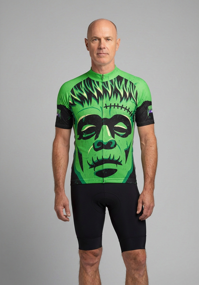 Men's Frankenstein On Wheels Short Sleeve Cycling Jersey