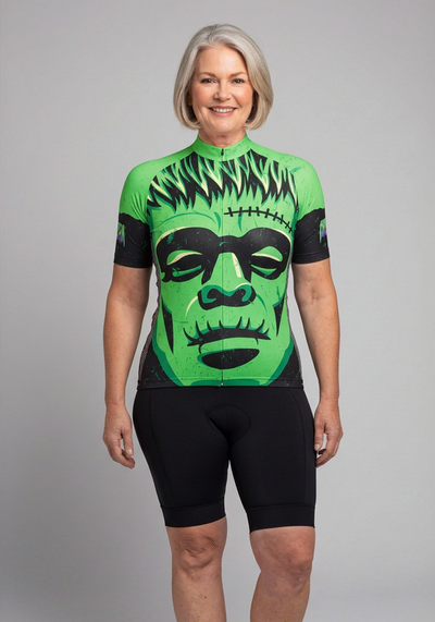 Women's Frankenstein On Wheels Short Sleeve Cycling Jersey