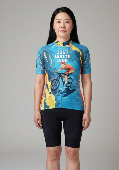 Women's Just Wanna Ride Short Sleeve Cycling Jersey