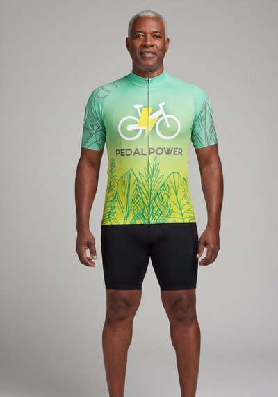 Men's Pedal Power Short Sleeve Cycling Jersey
