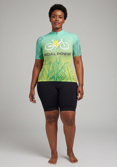 Women's Pedal Power Short Sleeve Cycling Jersey
