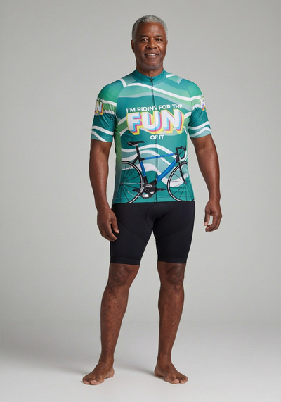 Men's I'm Riding For The Fun Of It Short Sleeve Cycling Jersey
