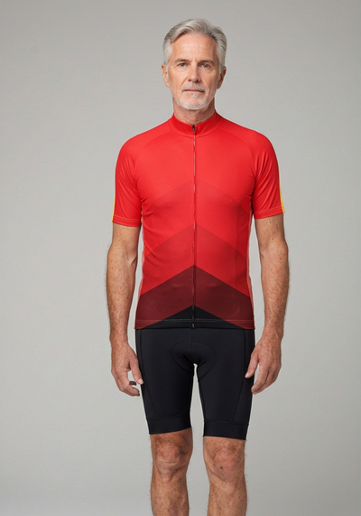 Men's Mountain Peaks Short Sleeve Cycling Jersey