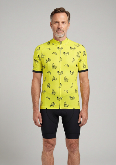 Men's Must Be Bananas Short Sleeve Cycling Jersey