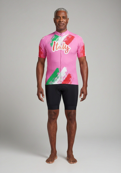 Men's Italy 100 Years Giro D'Italia Short Sleeve Cycling Jersey