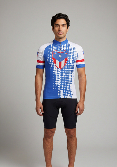 Men's Puerto Rico Short Sleeve Cycling Jersey