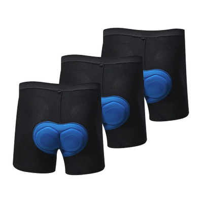 Men's OCG Soft Mesh Gel Padded Cycling Underwear-Shorts Bundle