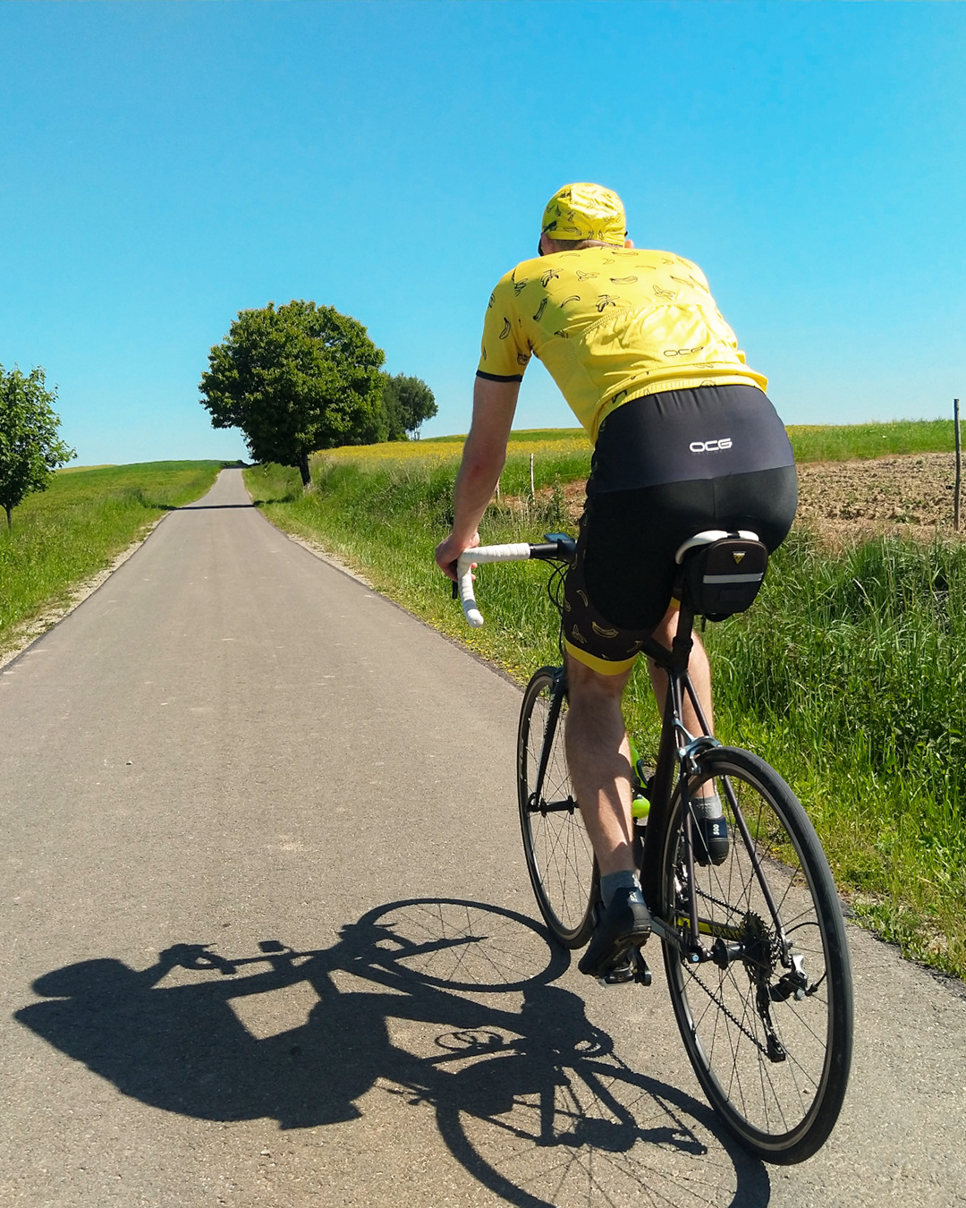Men's Must Be Bananas Long Sleeve Cycling Jersey