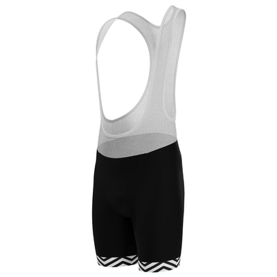 Men's Born to Ride Forced to Work Gel Padded Cycling Bib - Black