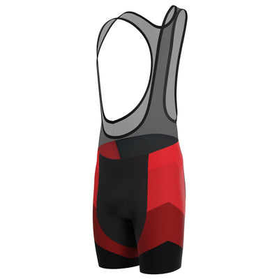 Men's Mountain Peaks Gel Padded Cycling Bib - Red