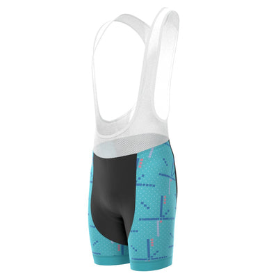 Men's PDX Terminal Carpet Gel Padded Cycling Bib - Blue