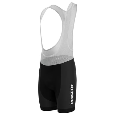 Men's Peugeot BP Michelin Retro Classic Gel Padded Cycling Bib - Black