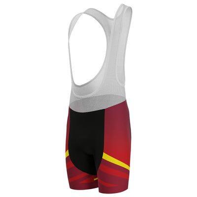 Men's Velocity Prancer Gel Padded Cycling Bib - Red
