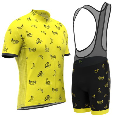 Men's Must Be Bananas Gel 2 Piece Cycling Kit