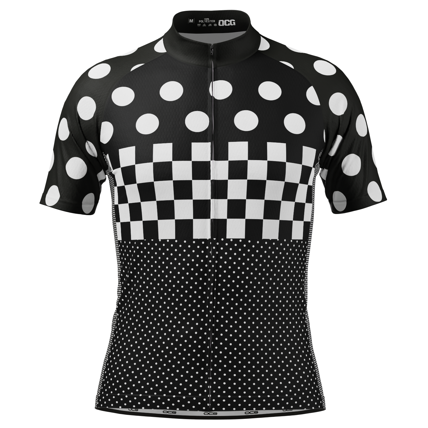 Men's "Nina" Polka Dot Short Sleeve Cycling Jersey