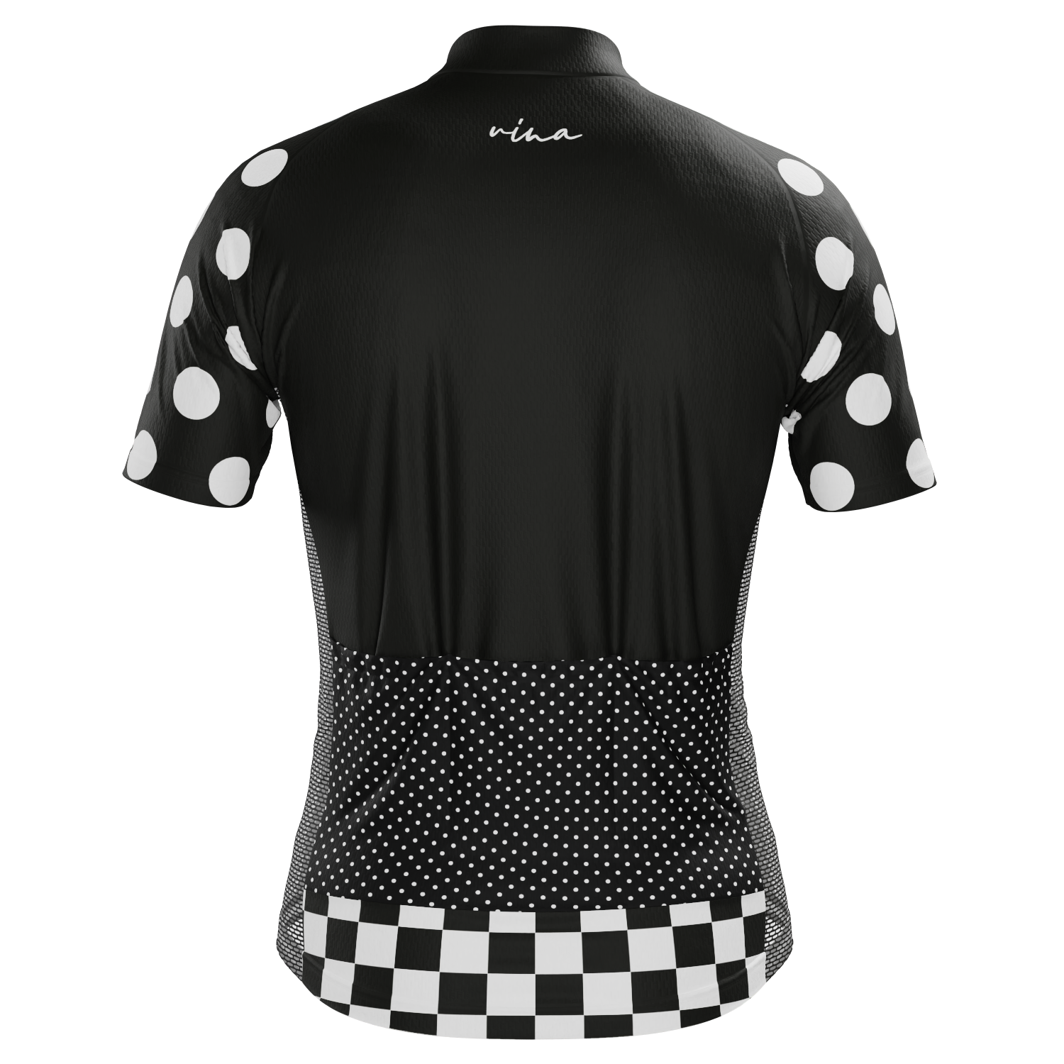 Men's "Nina" Polka Dot Short Sleeve Cycling Jersey