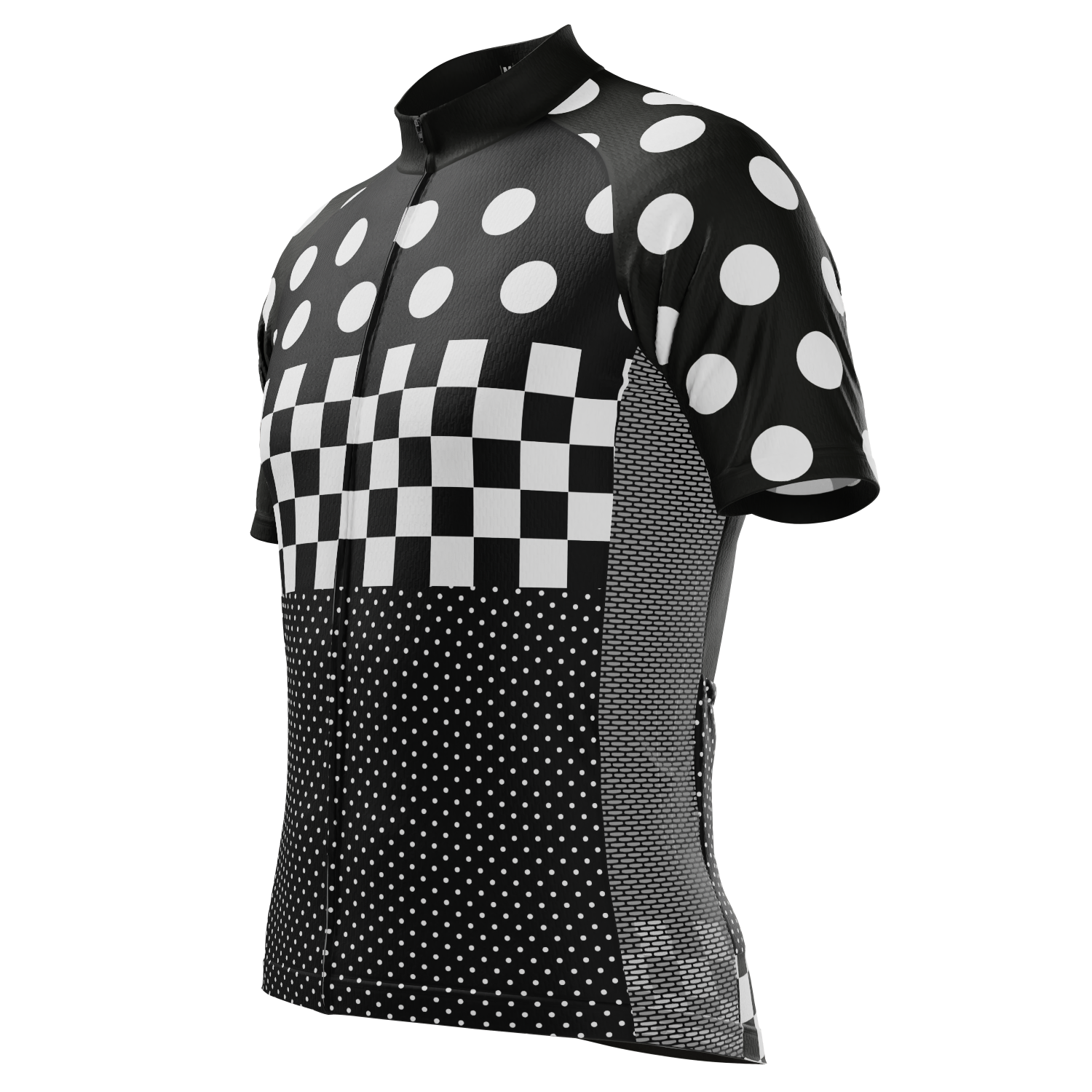 Men's "Nina" Polka Dot Short Sleeve Cycling Jersey