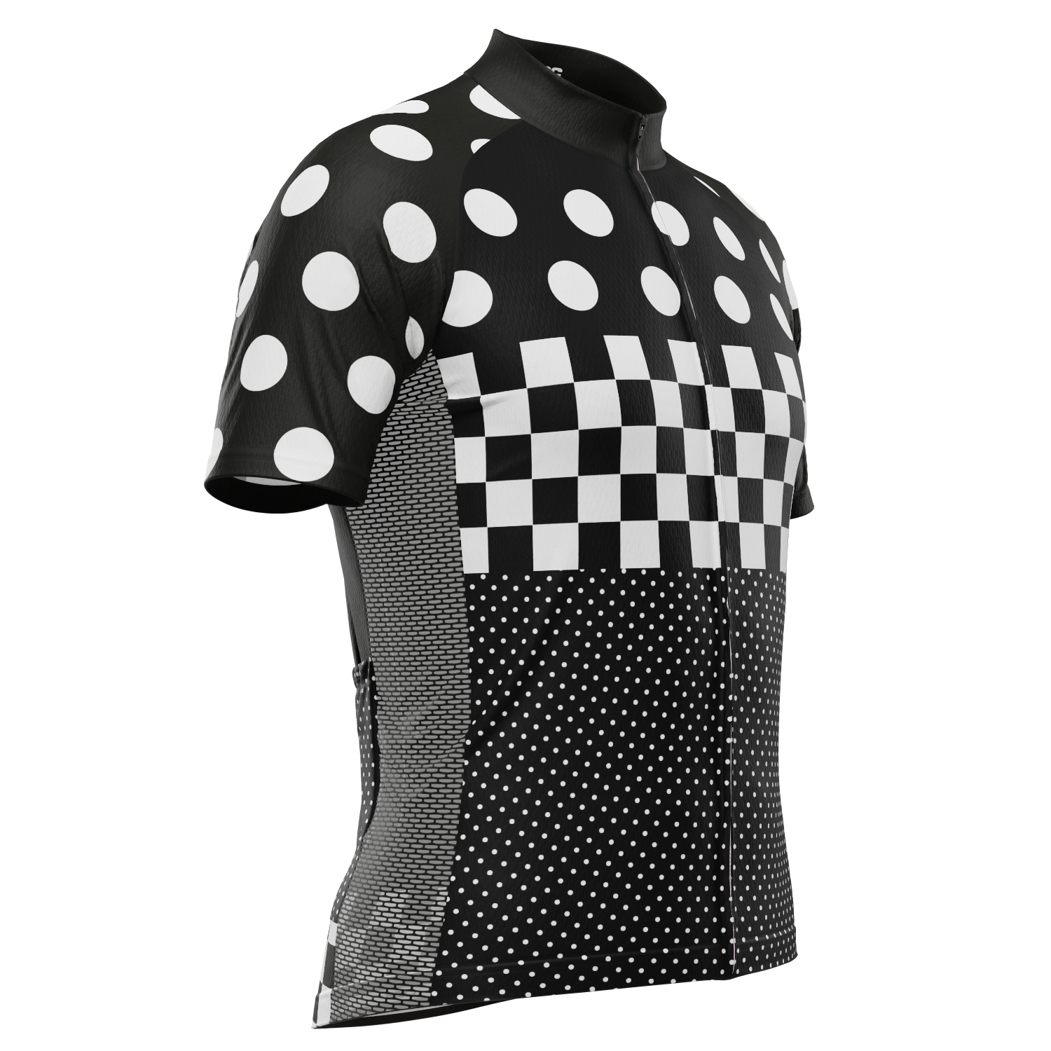 Men's "Nina" Polka Dot Short Sleeve Cycling Jersey