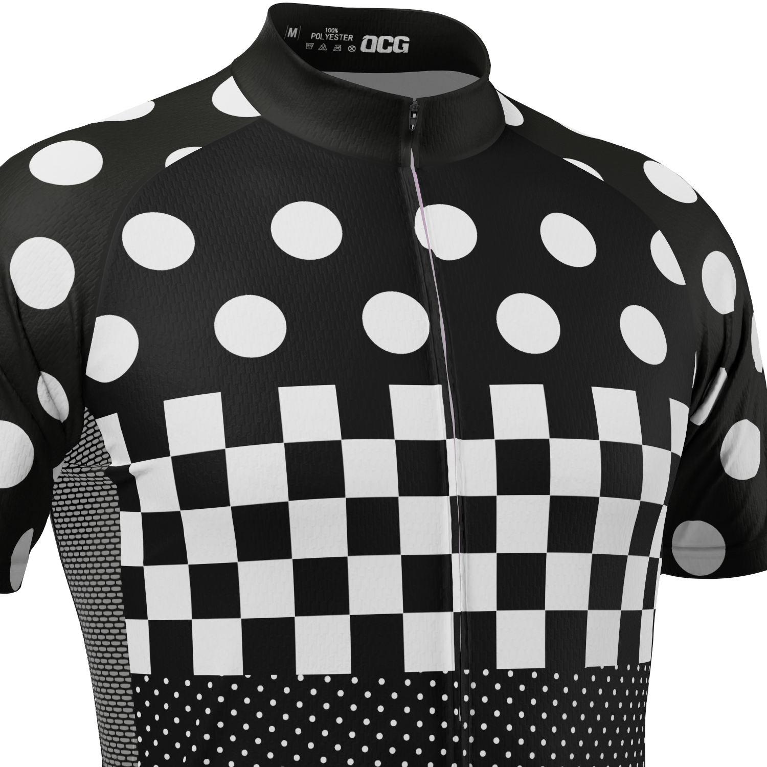 Men's "Nina" Polka Dot Short Sleeve Cycling Jersey