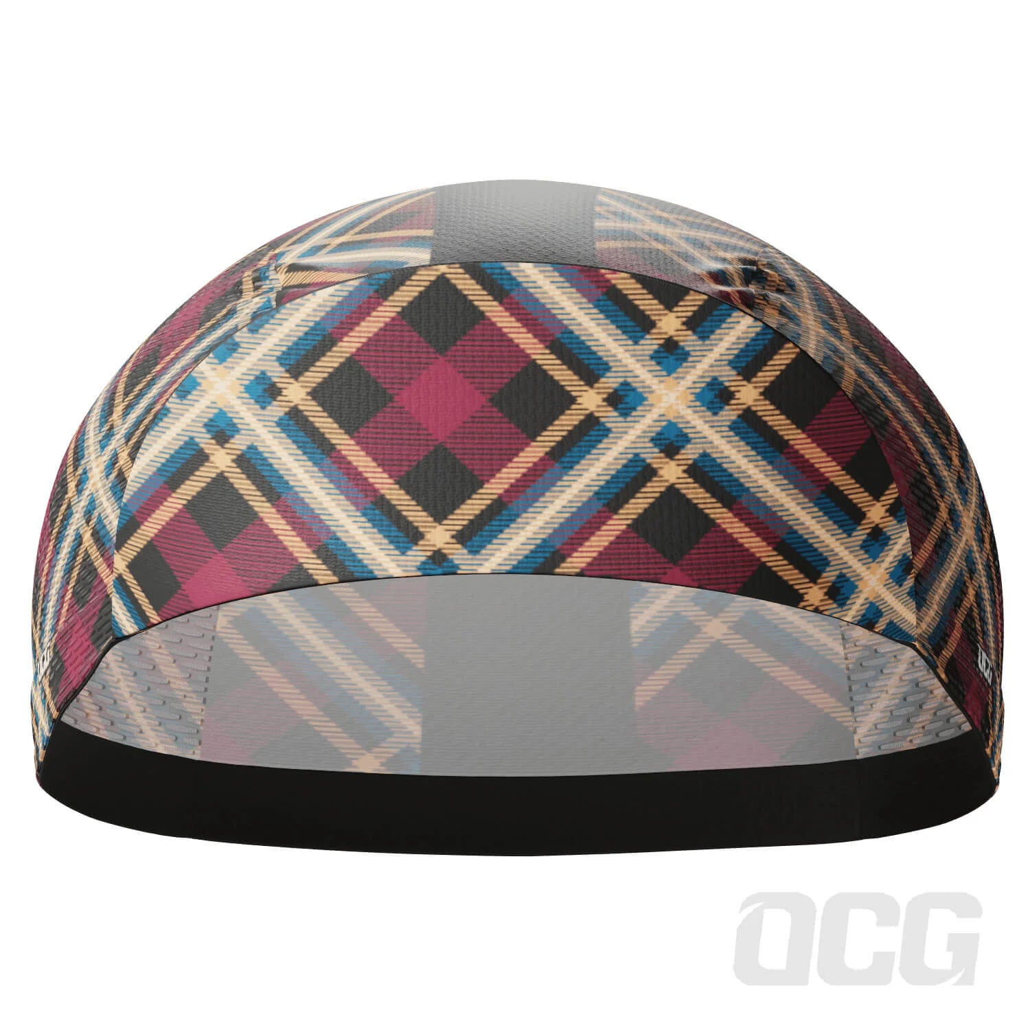 Unisex Red Plaid Checkered Quick Dry Cycling Cap