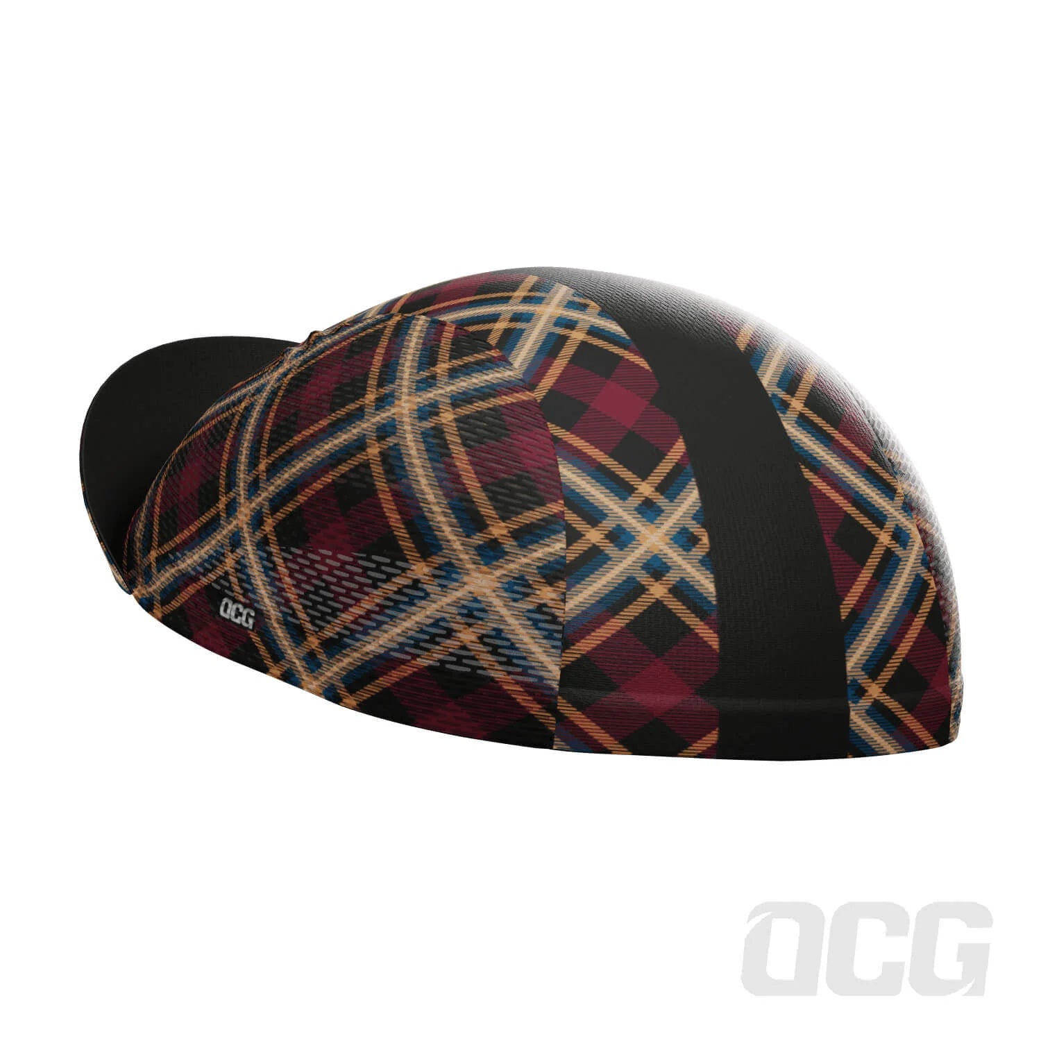 Unisex Red Plaid Checkered Quick Dry Cycling Cap