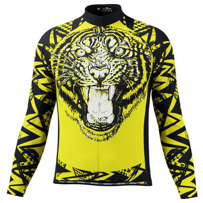 Men's Wild Tiger Long Sleeve Cycling Jersey