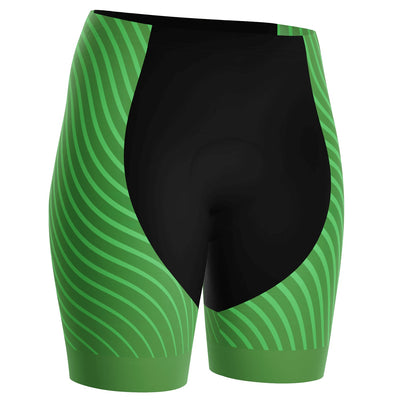 Women's Four Seasons Spring Gel Padded Cycling Shorts - Green