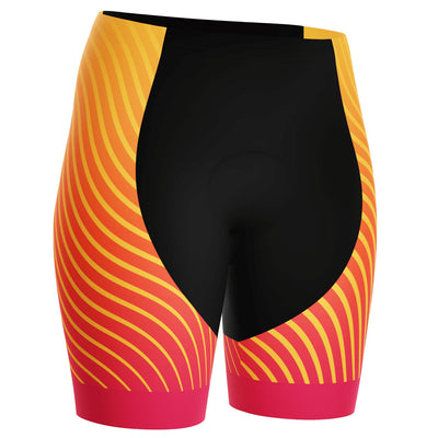 Women's Four Seasons Summer Gel Padded Cycling Shorts - Orange