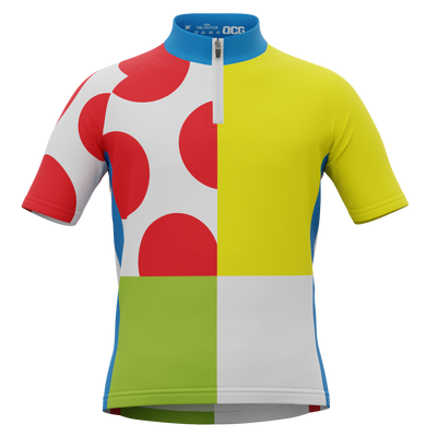 Kid's Tour de France Leaders KOM Sprinters Short Sleeve Cycling Jersey
