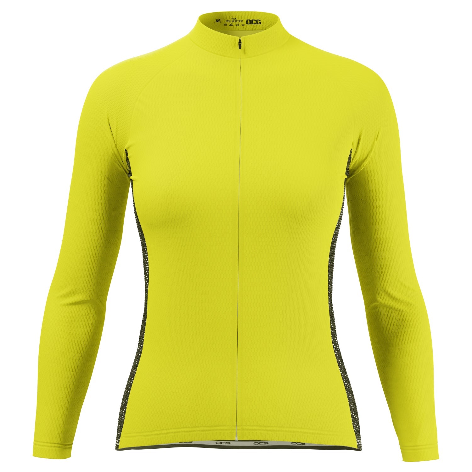 Women's High Viz Plain Colour Long Sleeve Cycling Jersey [clearance]