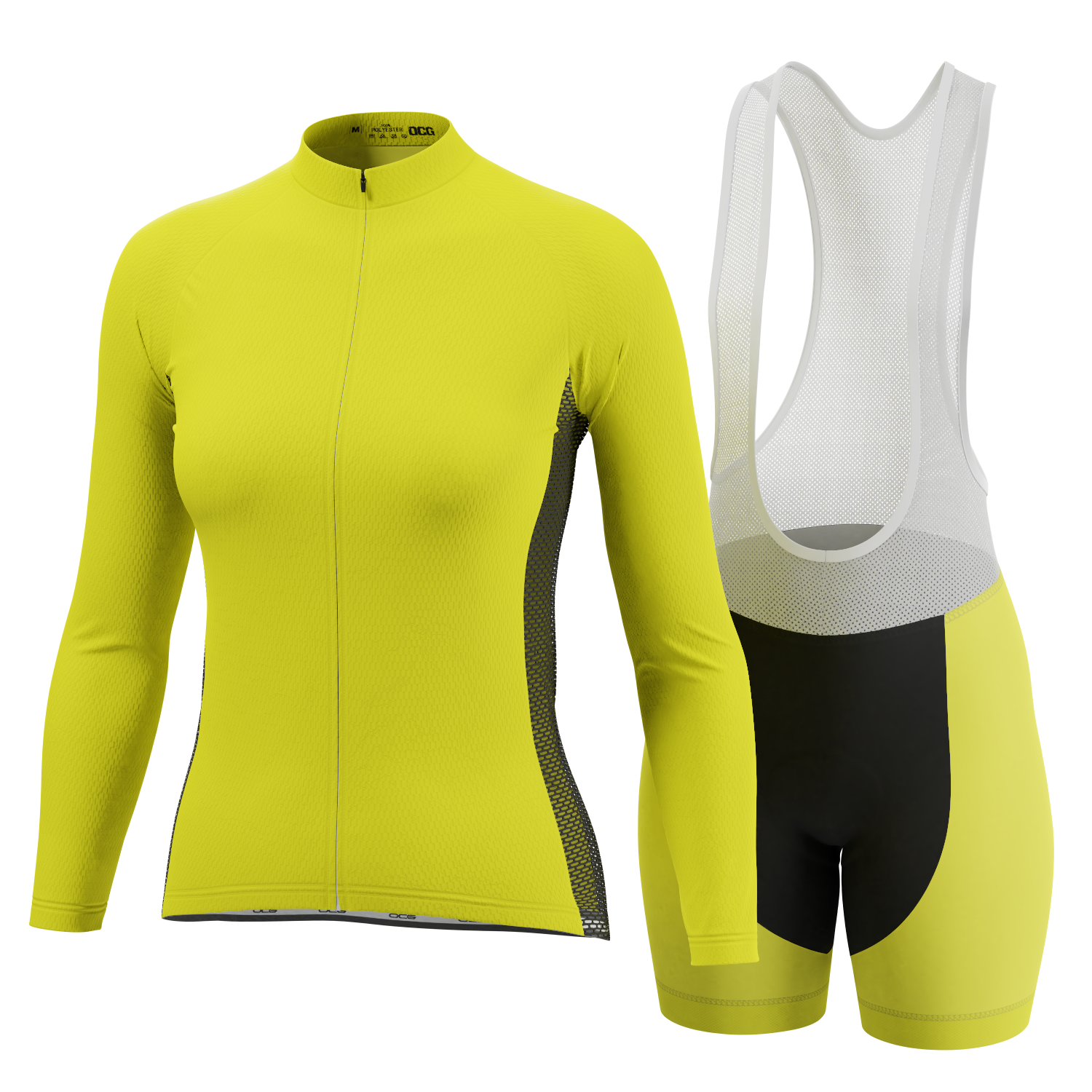 Women's High Viz Neon  Long Sleeve Cycling Kit