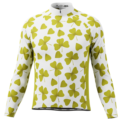 Men's Three Leaf Clover Long Sleeve Cycling Jersey