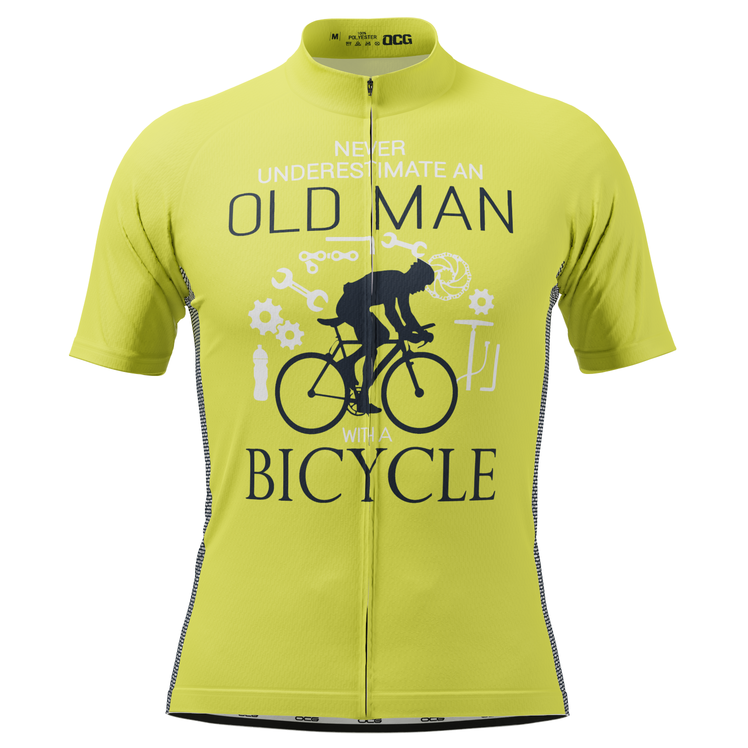 Men's Old Man Bicycle Short Sleeve Cycling Jersey