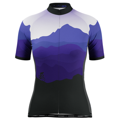 Women's Ride Free Sunset Short Sleeve Cycling Jersey