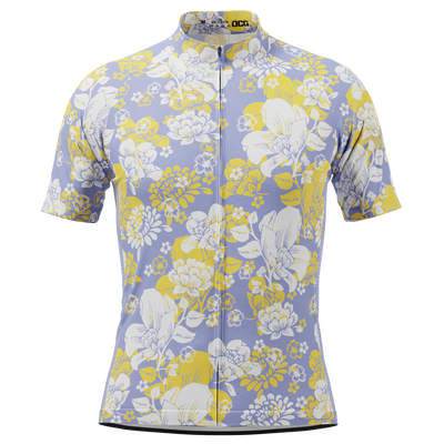 Men's Hawaii Florals Short Sleeve Cycling Jersey