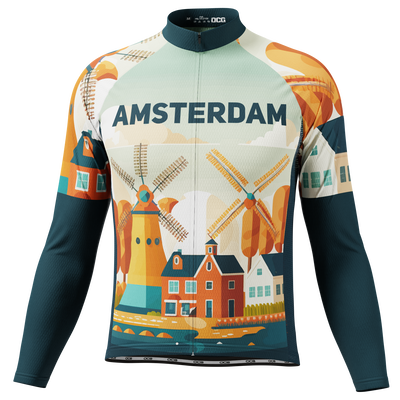 Men's Around The World - Amsterdam Long Sleeve Cycling Jersey