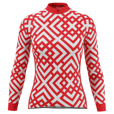 Women's Cross Hatch Long Sleeve Cycling Jersey