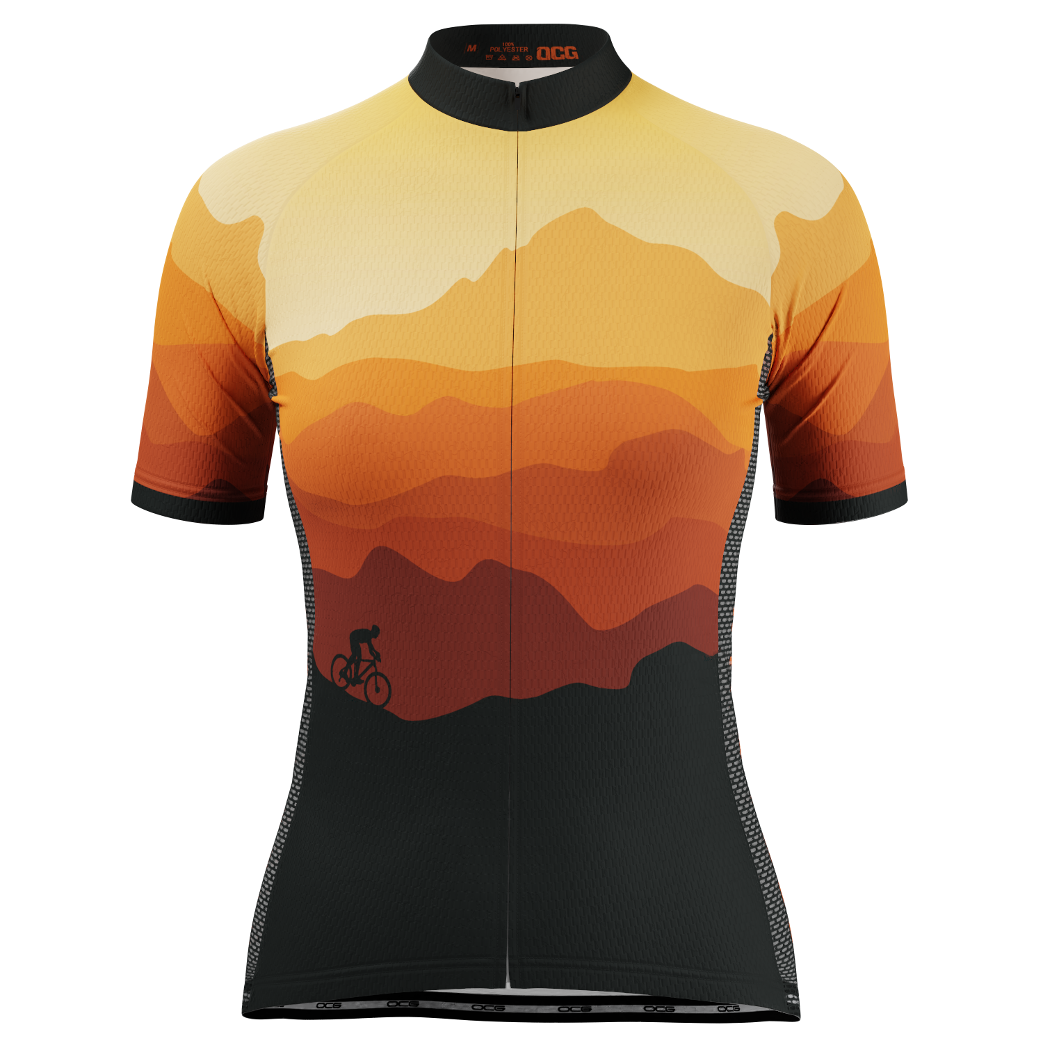 Women's Ride Free Sunset Short Sleeve Cycling Jersey