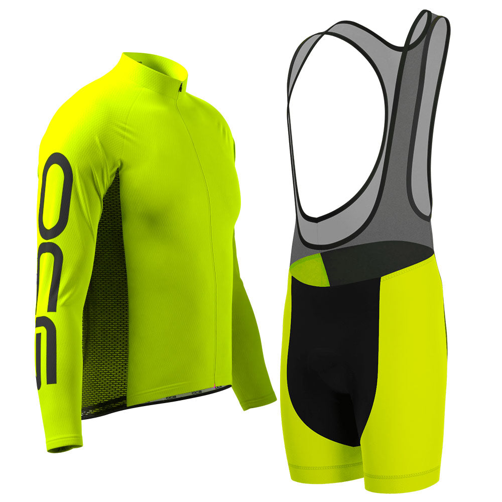 Men's OCG High Viz Neon Long Sleeve Cycling Kit