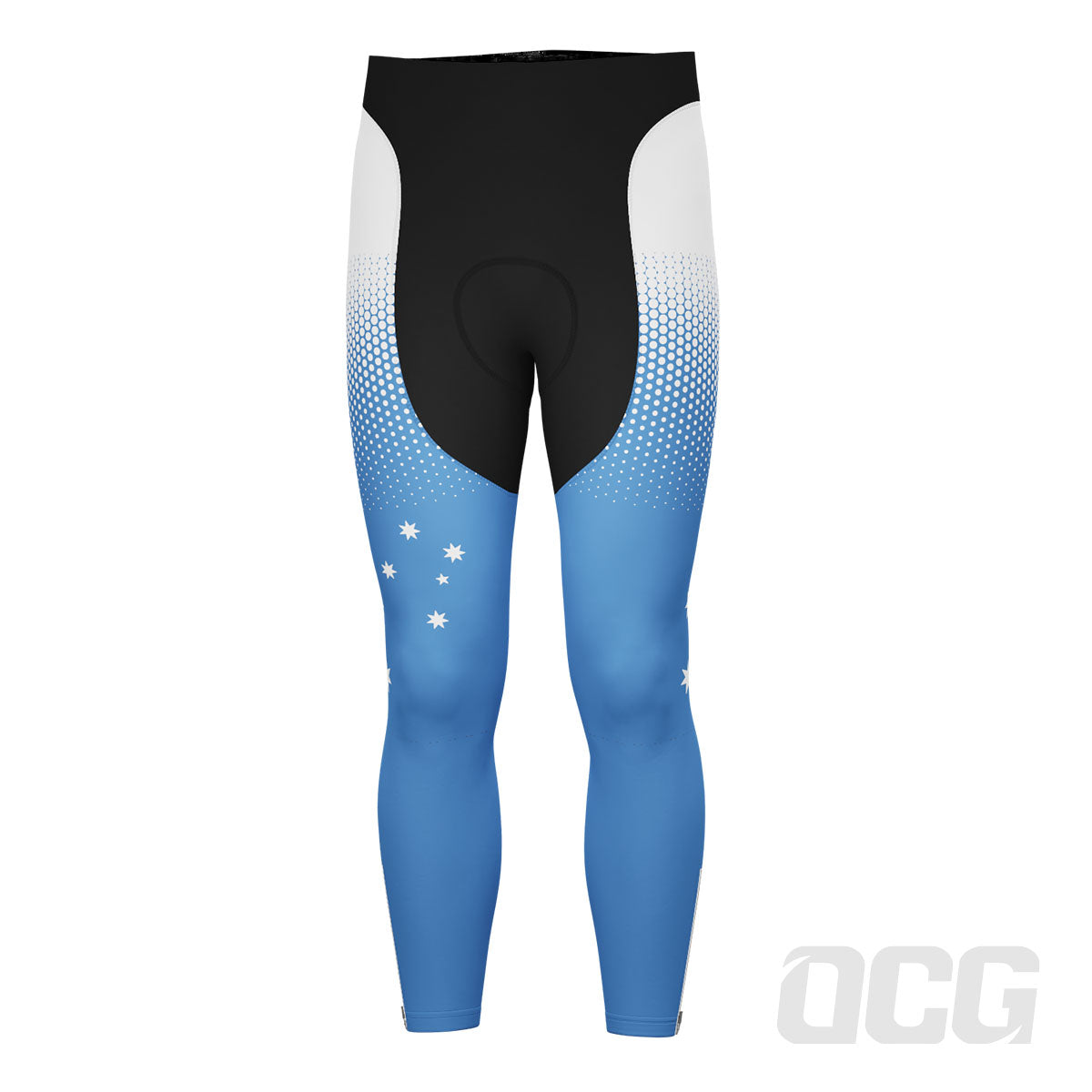 Men's World Countries Flag Australia Gel Padded Cycling Tights
