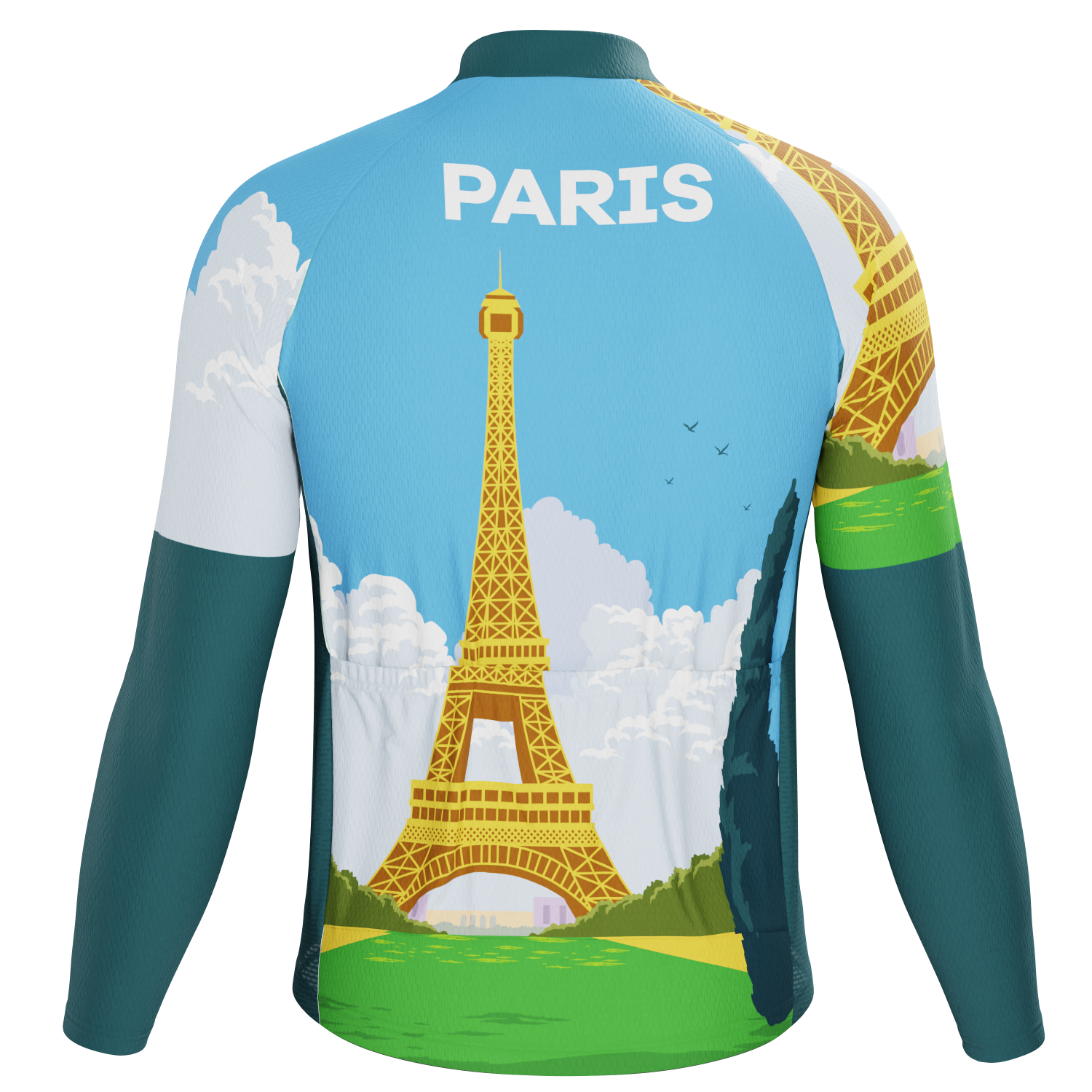 Men's Around The World - Paris Long Sleeve Cycling Jersey