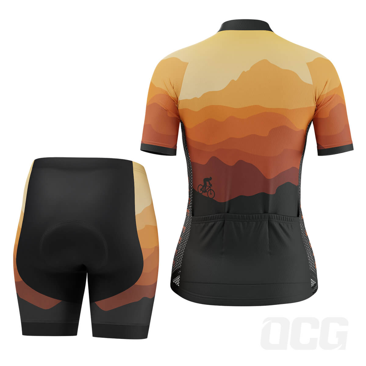 Women's Ride Free Sunset Short Sleeve Cycling Kit
