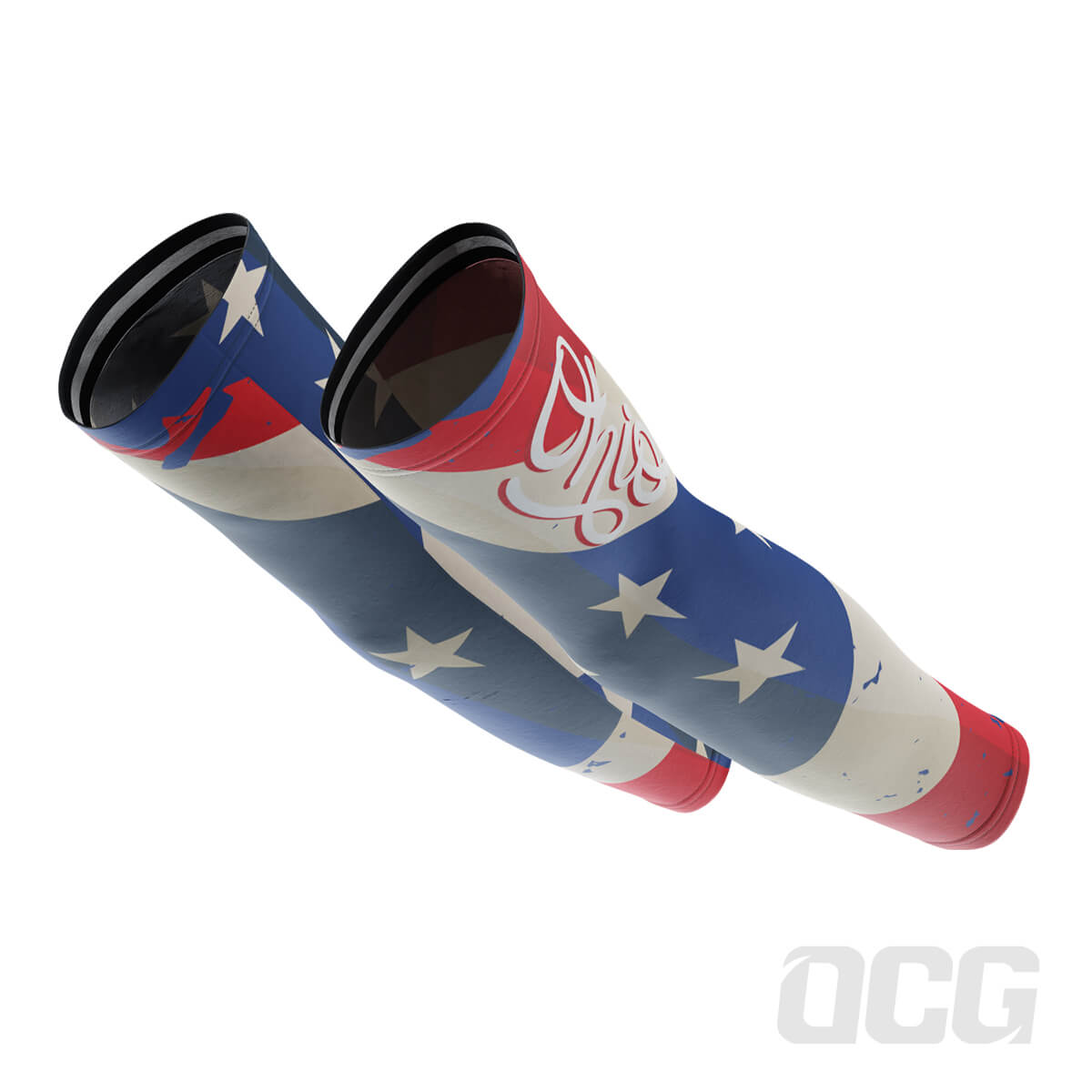 Men's Ohio Flag USA State Quick-Dry Cycling Arm Warmers