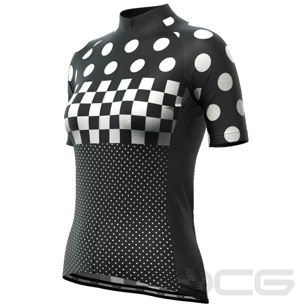 Women's "Nina" Polka Dot Cycling Jersey  [clearance]