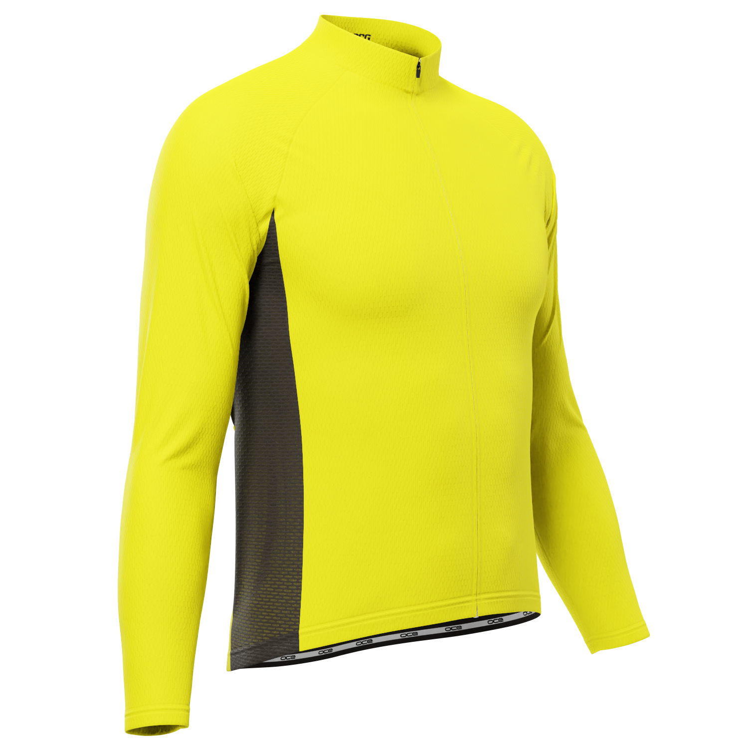 Men's OCG High Viz Neon Long Sleeve Cycling Jersey