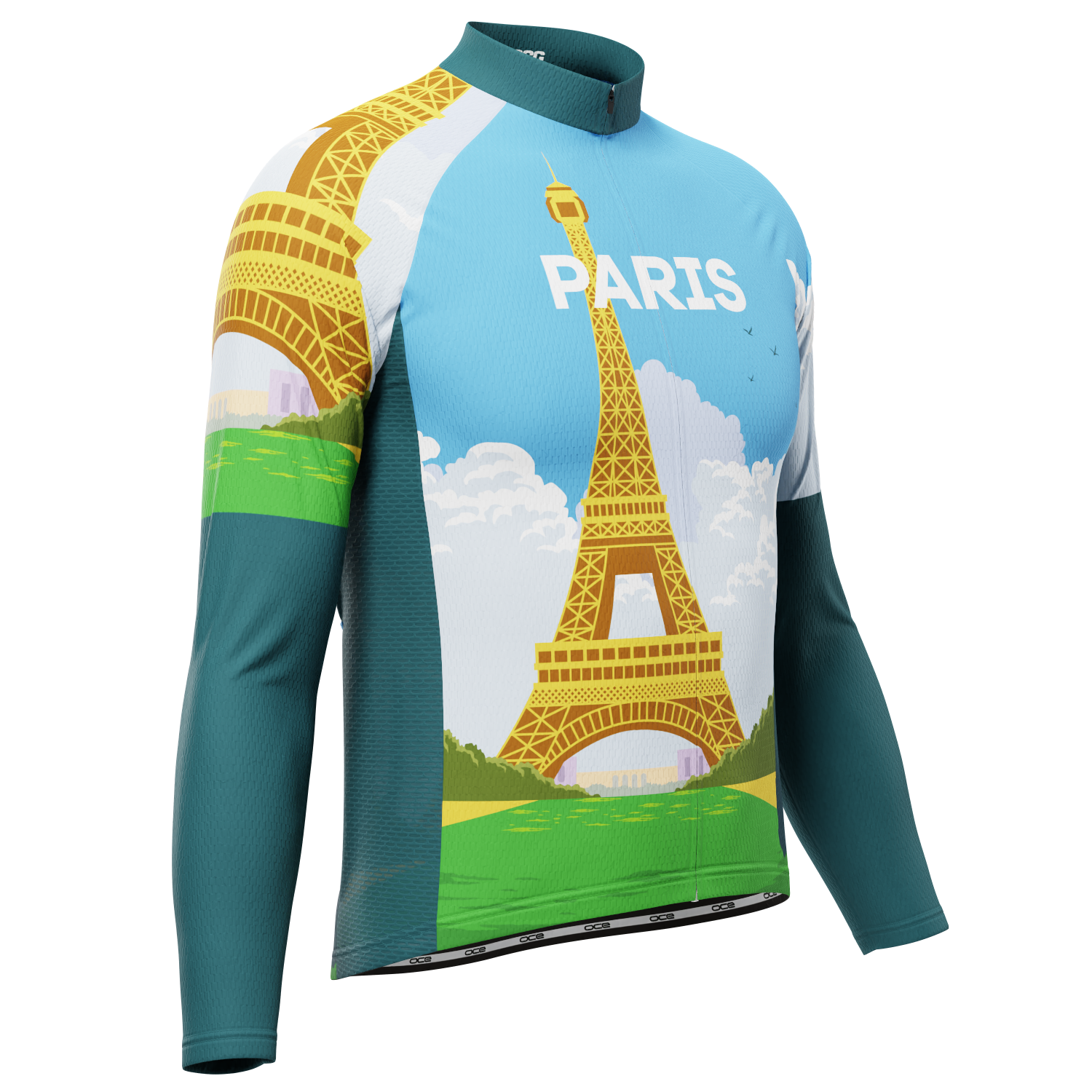 Men's Around The World - Paris Long Sleeve Cycling Jersey