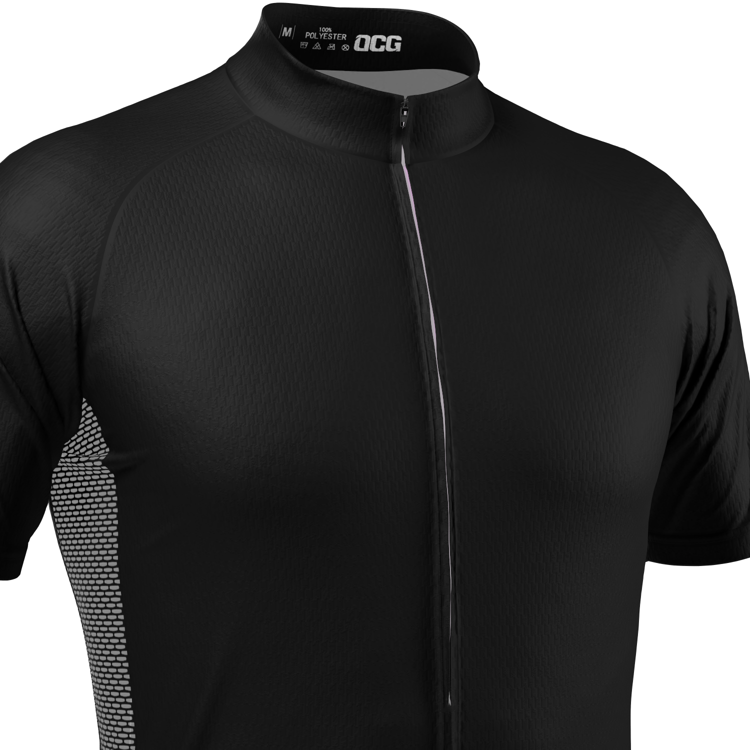Men's OCG Plain Color Block Short Sleeve Cycling Jersey