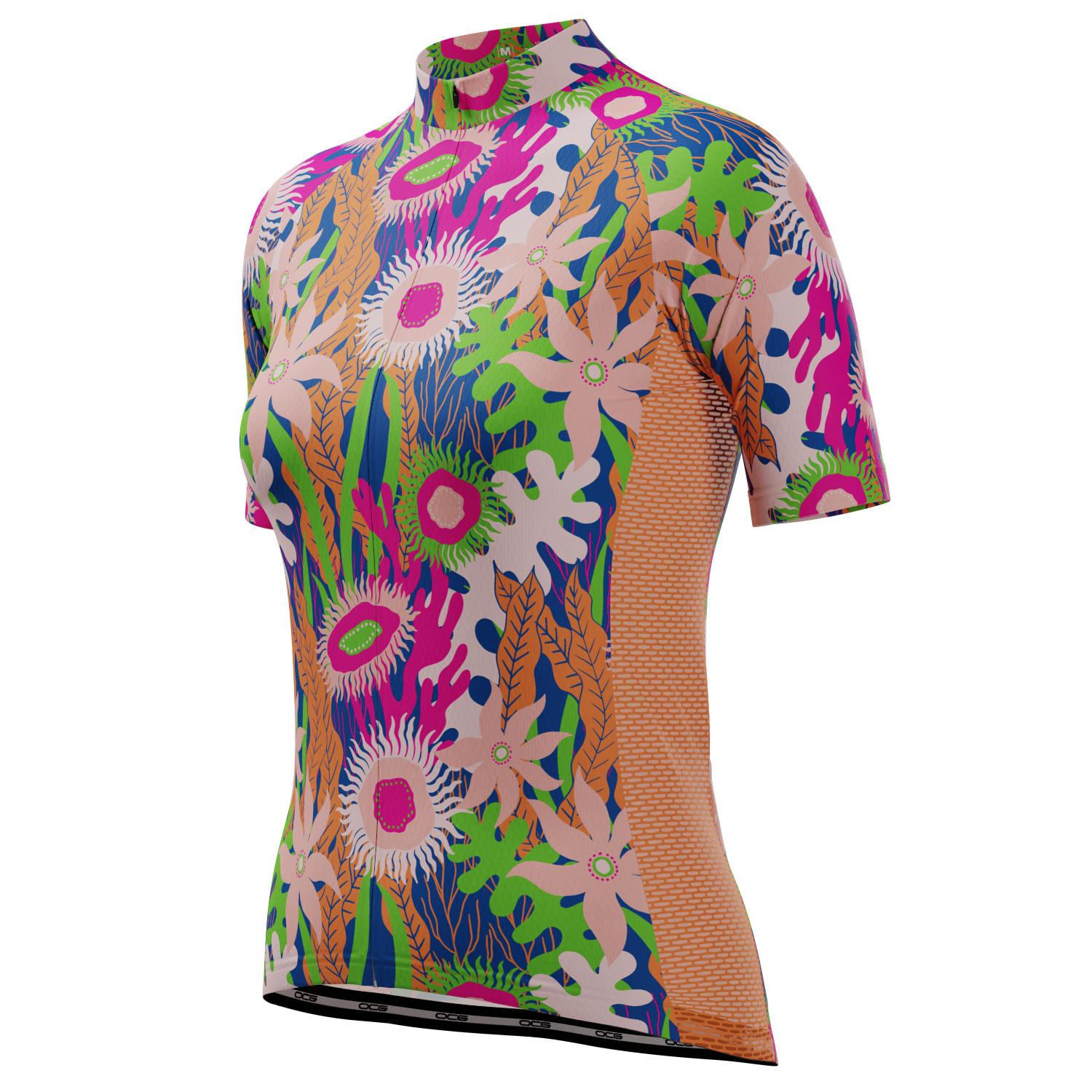 Women's Aquatic Plantlife Short Sleeve Cycling Jersey