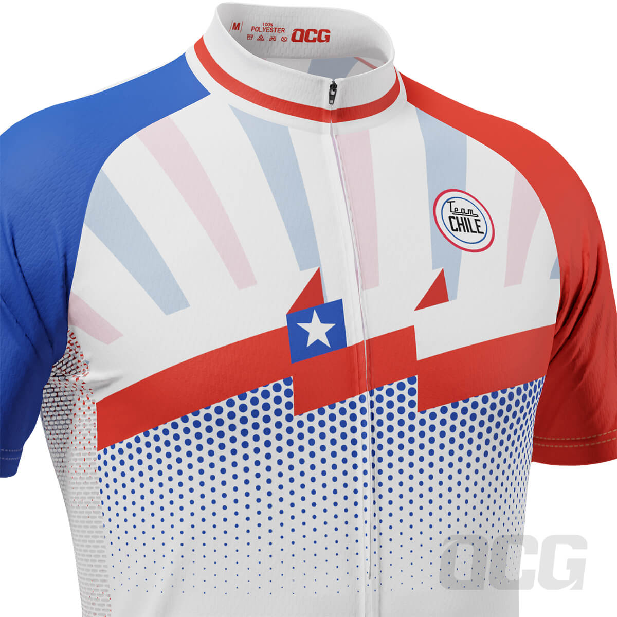 Men's World Countries Team Chile Icon Short Sleeve Cycling Jersey